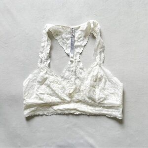 Free People Ivory Lace Racerback Bralette
